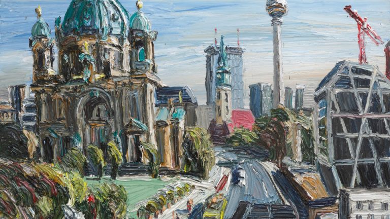 Ein Ölgemälde vom Schlossplatz Berlin