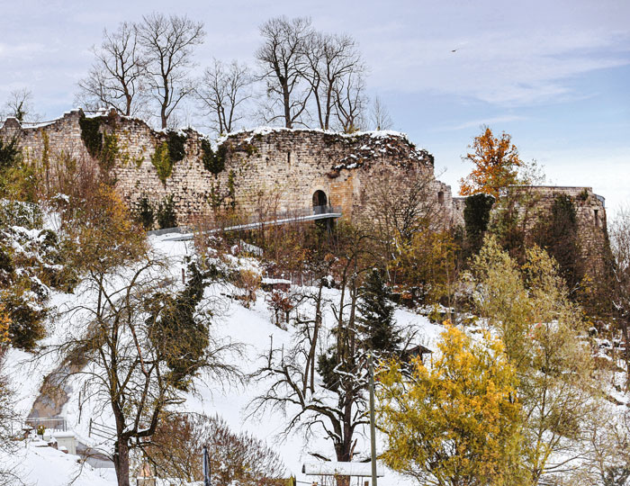 Von der Vorderen Ruine aus gibt’s einen spektakulären Dreiländerblick.