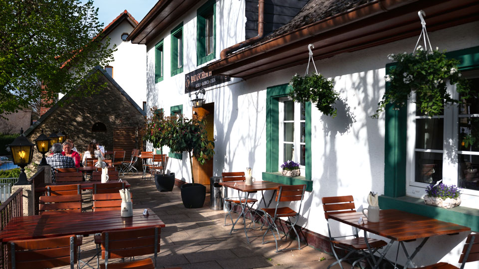 Eingang Restaurant "Badischer Heldt" in Au