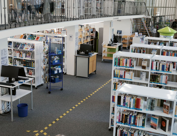Die Räume der Stadtbibliothek