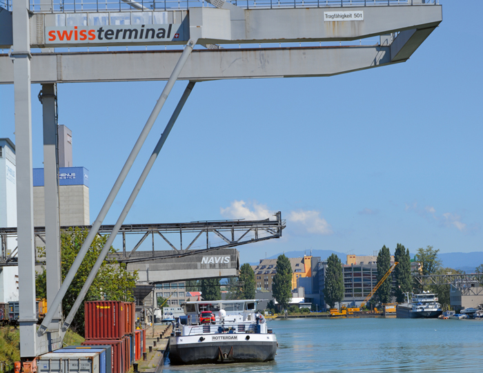 Frachtschiff Hafen Swiss