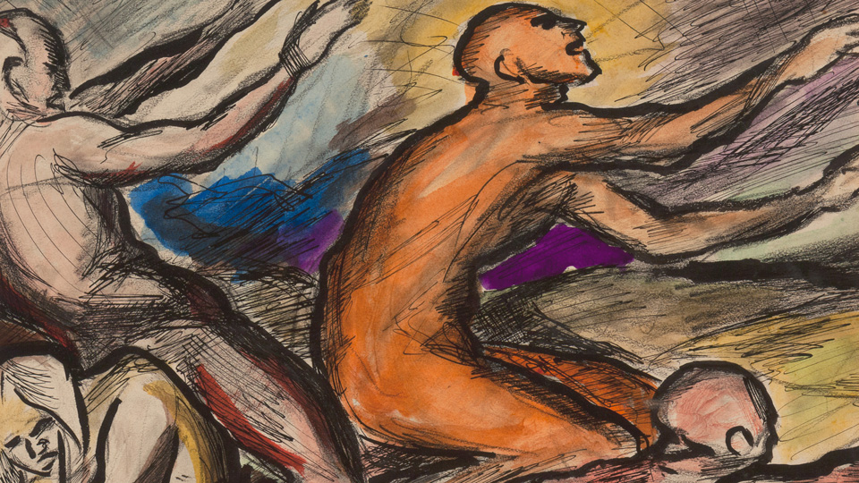 Figurenstudie von Fritz Ascher