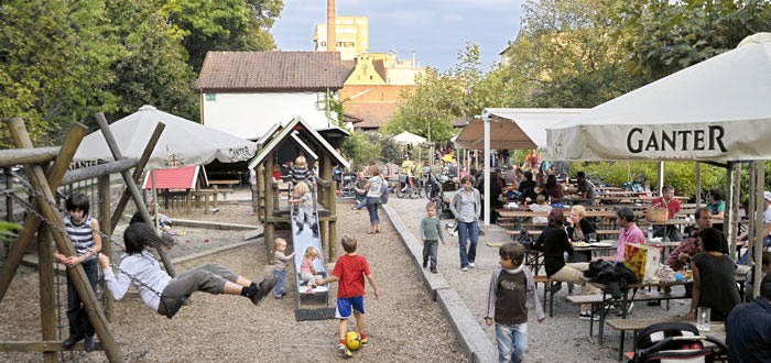 Biergarten Ganter in Freiburg