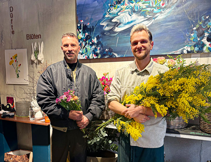 Florist: Christian Weiß und Lukas Schmidt