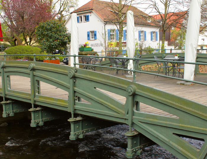 Die gusseiserne Straßenbrücke in Staufen