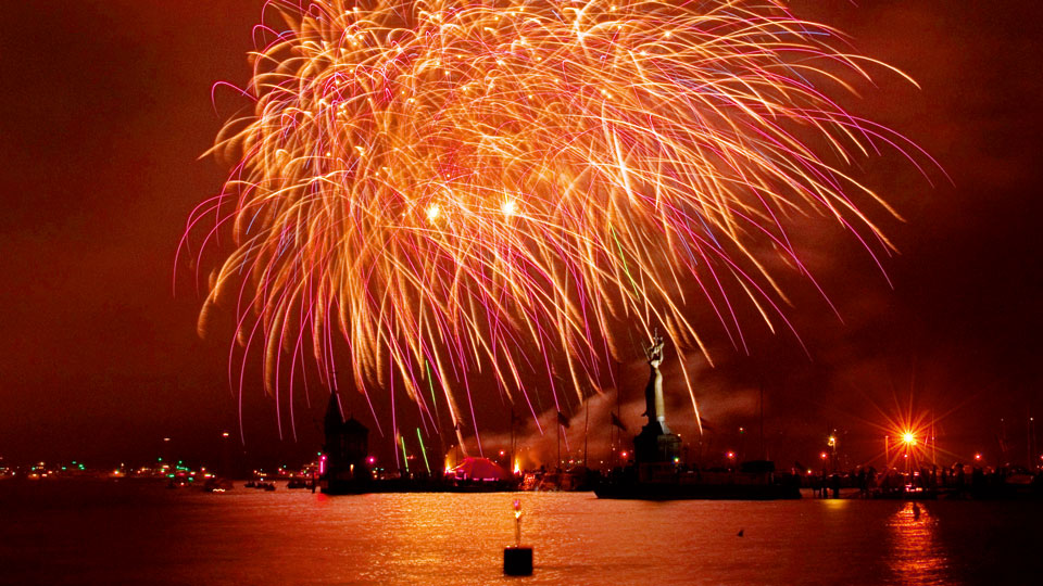 Feuerwerk beim Konstanzer Seenachtfest