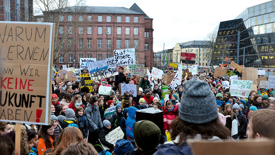 Streik in Freiburg gegen die Umwelt