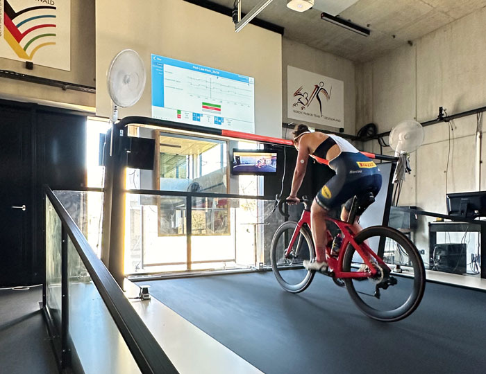 Lisa Klein im Training am Freiburger Olympiastützpunkt