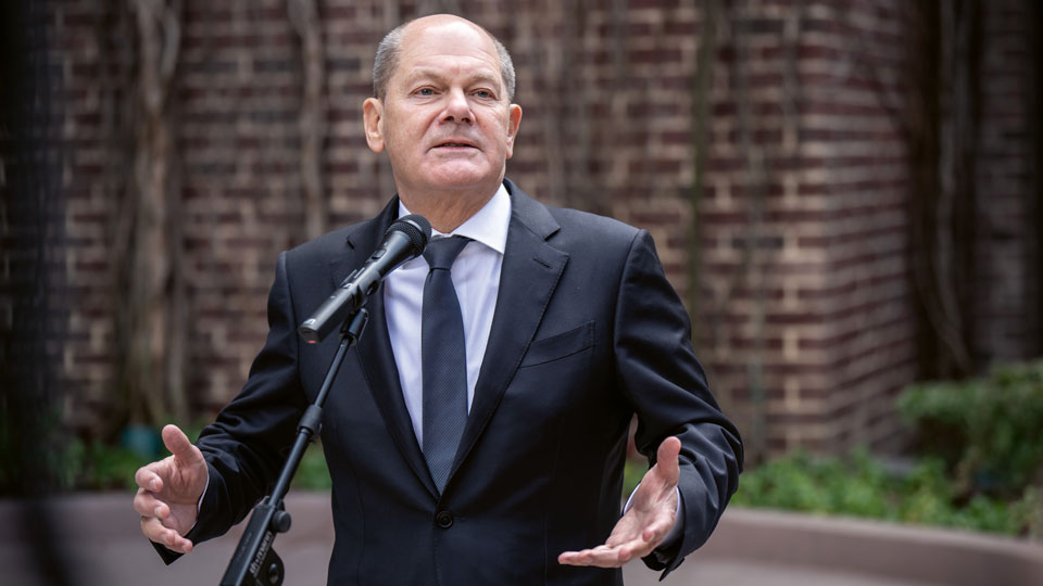 Ein Bild von Kanzler Olaf Scholz